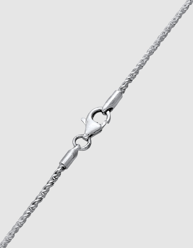 Kuzzoi - ICONIC EXCLUSIVE - Necklace Men Cross Flat Cord 925 Sterling Silver