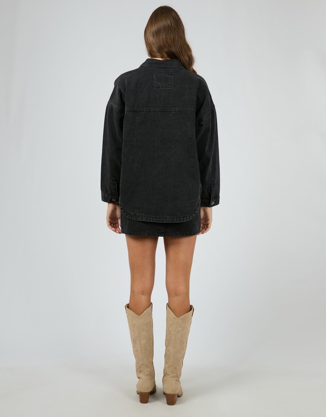 All About Eve - Dale Shacket Washed Black