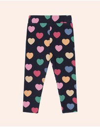 Huxbaby - Multi Hearts Rib Leggings - Babies-Kids
