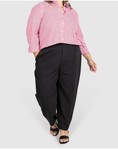 Love Your Wardrobe - Ashleigh Pull-On Suiting Pants