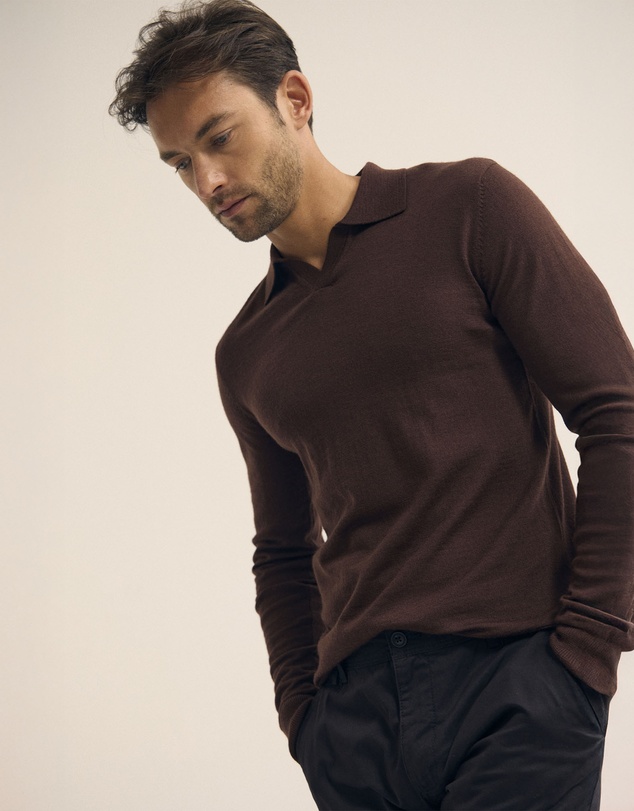 Oxford - Blair Polo Collar Merino Knit