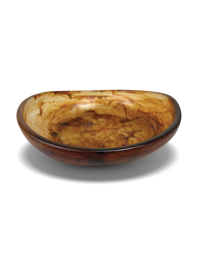Urban Attitude - Urban Attitude JADE Medium Bowl Height 8cm highest, 5cm lowest, Width 27cm, Length 28cm - Dark Cocoa