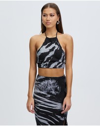 Third Form - Twist Through Bias Halter Top