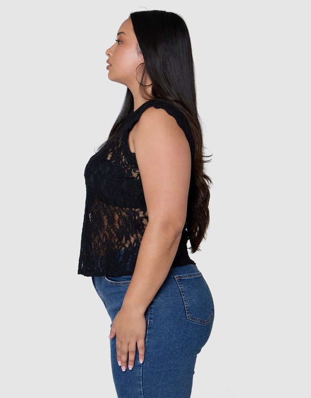 Sunday In The City - Dark Season Lace Top