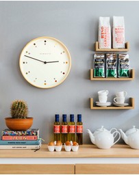 Newgate - Newgate Mr Clarke Clock Pale Wood Dot Dial