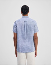 Oxford - Leyton French Linen Short Sleeve Shirt