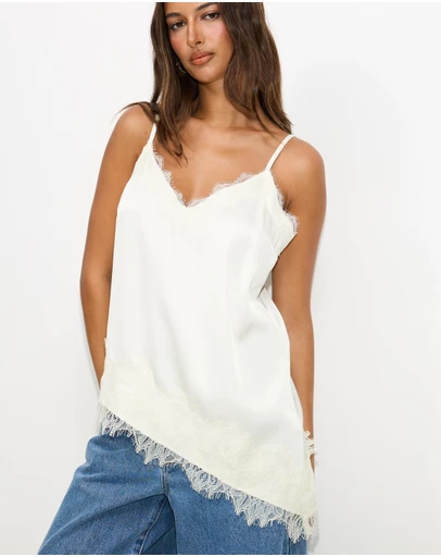 Dazie - Camille Lace Top