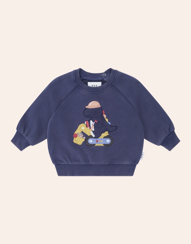 Huxbaby - Tradie Dino Sweatshirt - Babies-Kids