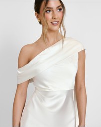 Six Stories - Drape One Shoulder Bridesmaid Dress