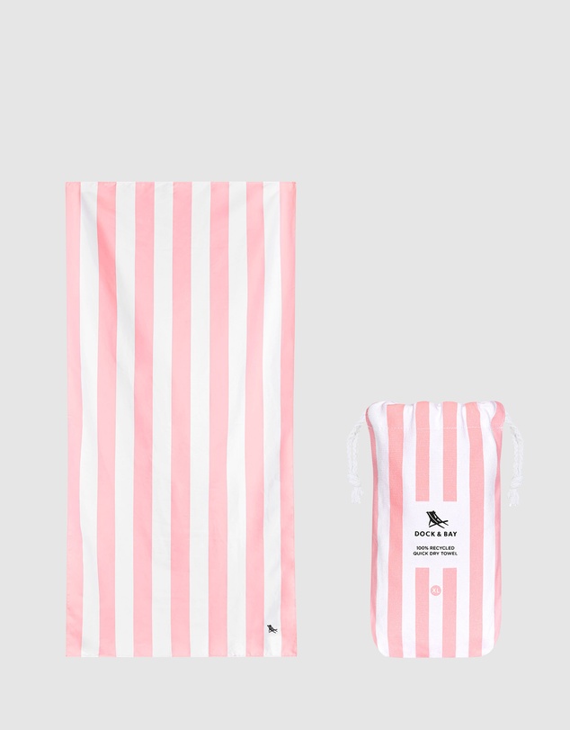 Dock & Bay - Beach Towel Cabana Light Collection XL Malibu Pink