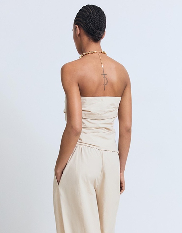 M.N.G - Paper Bag Cotton Trousers