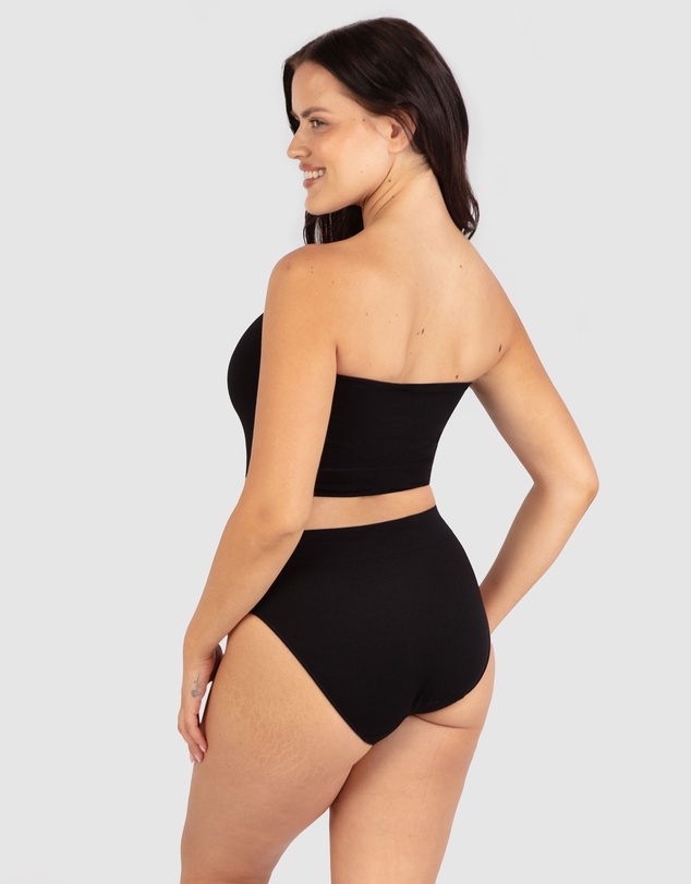B Free Intimate Apparel - Sleek Bandeau Top with Silicone Bra Pads (A-B- C-D-DD) Cup