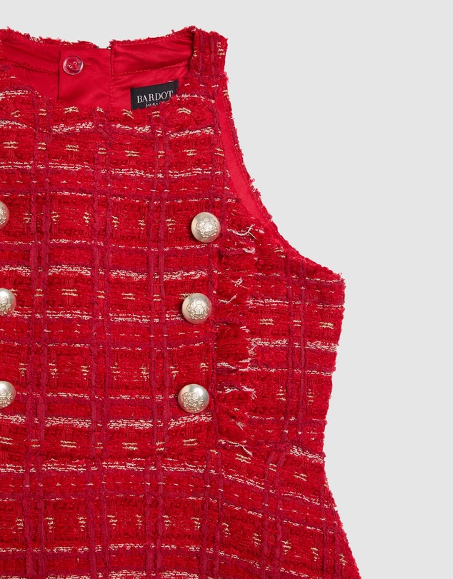 Bardot Junior - Roma Boucle Dress - Kids-Teens