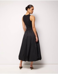 AERE - Avalon Bubble Hem Midi Dress
