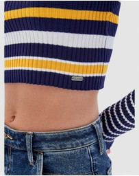 GUESS Originals - GUESS Originals Sophia Long Sleeve Ribbed Sweater