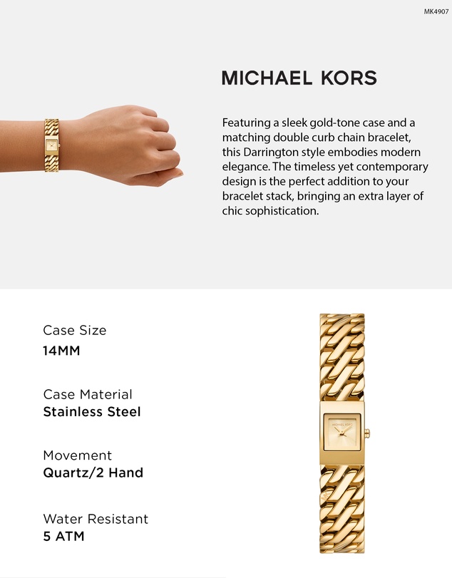 Michael Kors - Darrington Gold Tone Analogue Watch