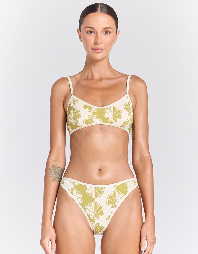 Poolside Paradiso - Shelborne Summer Bikini Top - Palm