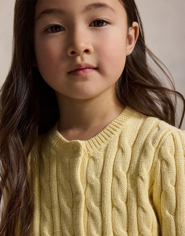 Polo Ralph Lauren - Metallic Cable-Knit Cardigan - Kids