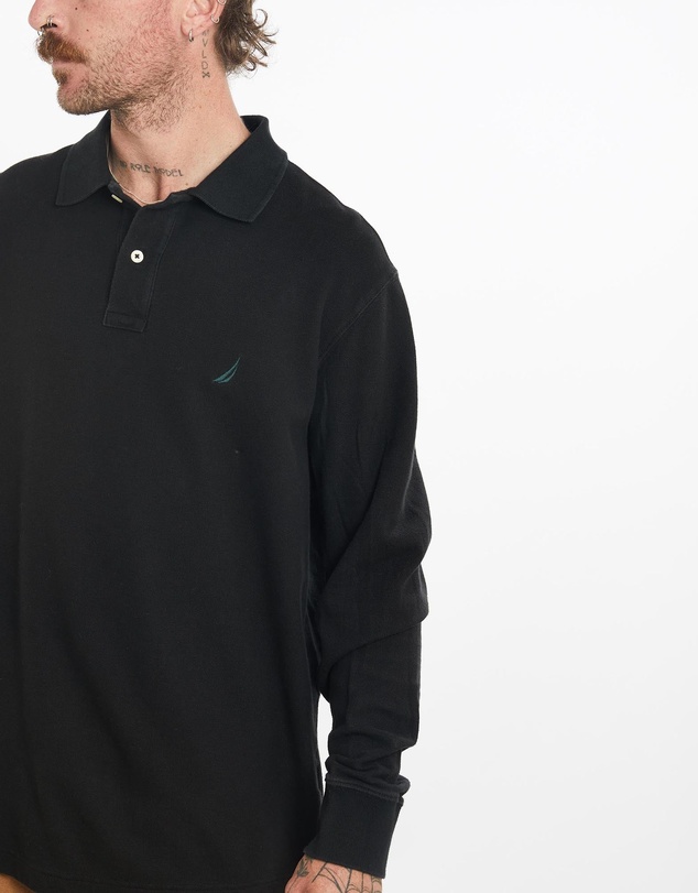 Vintage by The Real Deal - Pre Loved - Vintage Nautica Long Sleeve Polo Shirt