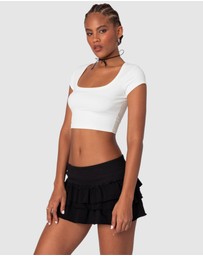 EDIKTED - Ricki Cropped T Shirt
