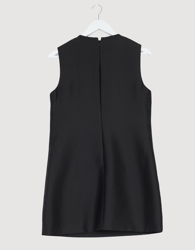 Revibe - Repaired Self Portrait Taffeta Embellished Trim Mini Dress - AU 10