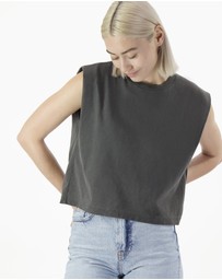 American Apparel - Heavyweight Garment Dyed Women's Muscle T-Shirt