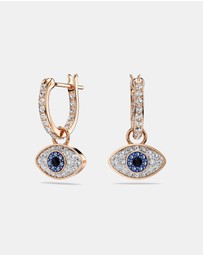 Swarovski - Symbolica Drop Earrings, Eye, Multicoloured, Rose Gold-tone Plated