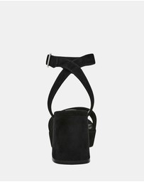 Steve Madden - Mercerr Black Suede Heels
