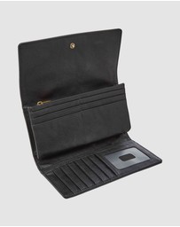 Fossil - Logan Black RFID Flap Clutch