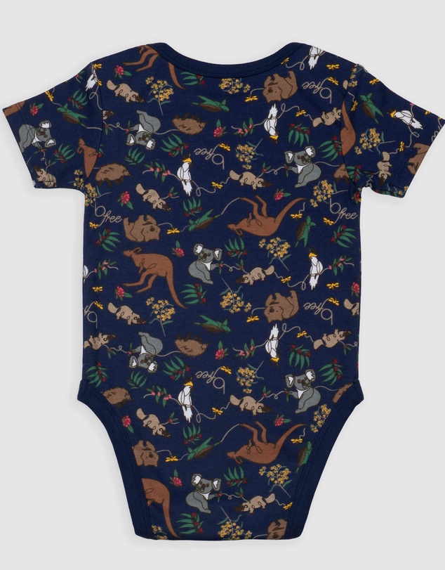 B Free Intimate Apparel - 100% Organic Cotton Short Sleeve Baby Bodysuit - Baby & Toddler