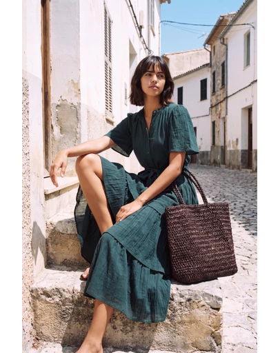 The Fated - Mali Tiered Midi Dress