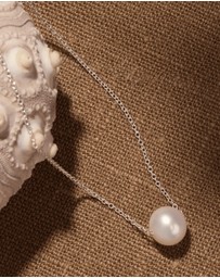 Najo - Whirlpool Silver Pearl Necklace