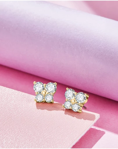 Mestige Kids - Little Flutter Earrings - 18K Gold Plated