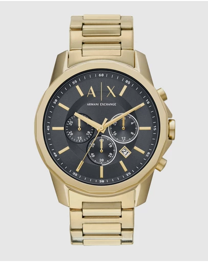 Armani Exchange - Gold-Tone Chronograph Watch
