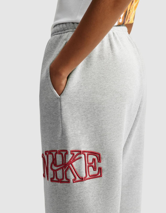 Nike - Studio Fleece Medium Weight Graphic Pack Oversized Cuffed Logo Pants