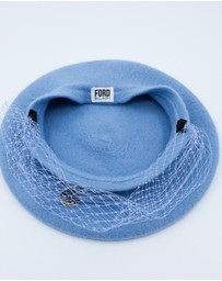 FORD MILLINERY - NIKKI Beret with veil