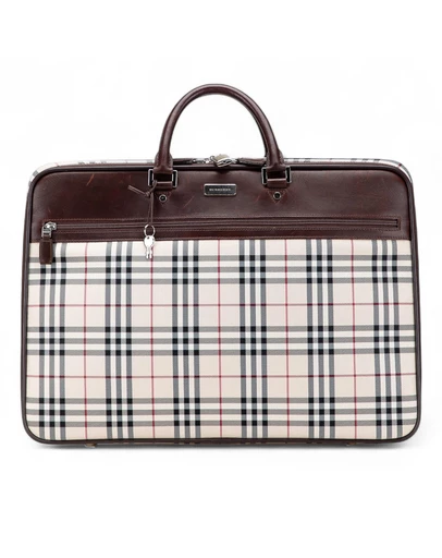 Pre-Loved by Azura Reborn - Pre-Loved House Check Canvas Travel Bag