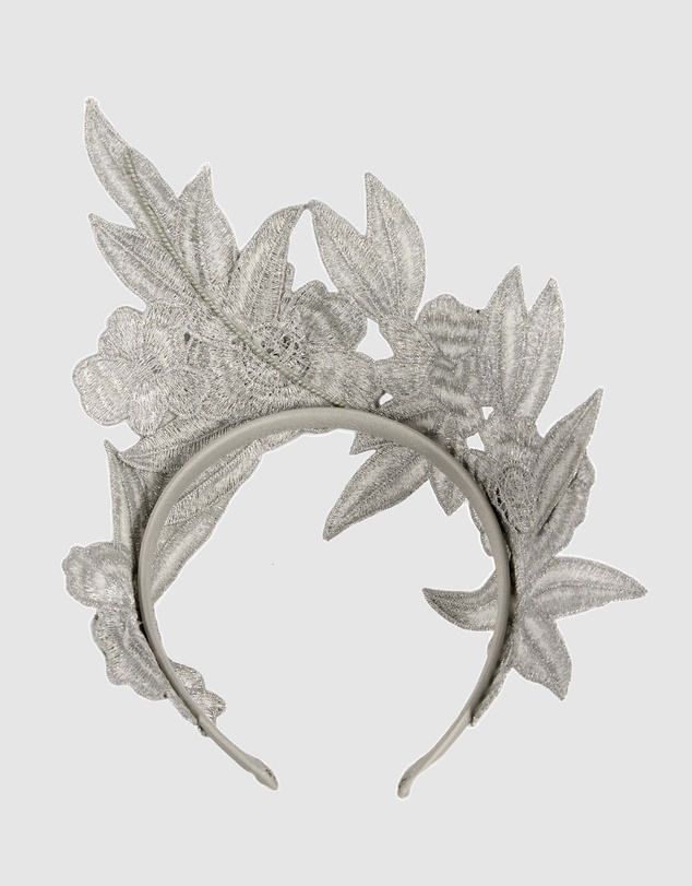 Max Alexander - Crown Silver Headband Fascinator