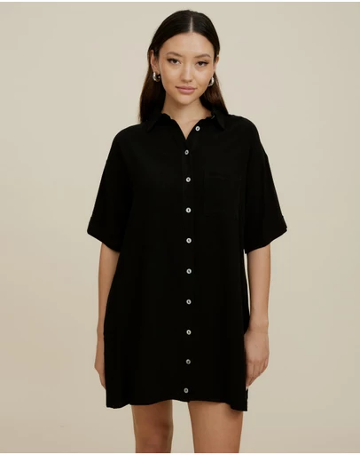 The Fated - Finesse Relaxed Shirt Dress