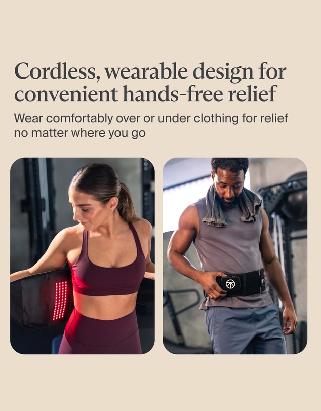 Therabody - ThermBack LED - Back Pain Relief Wrap