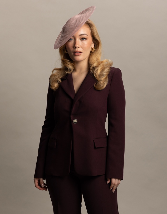 Morgan & Taylor - Ari Fascinator in Blush Pink