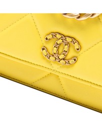 Pre-Loved by Azura Reborn - Pre-Loved Quilted Lambskin 19 Wallet on Chain