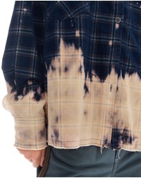 THE TALES - Bleached Check Cord Shirt