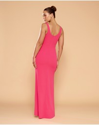 CATHERINE FERRARO - Elena Square Neck Gown