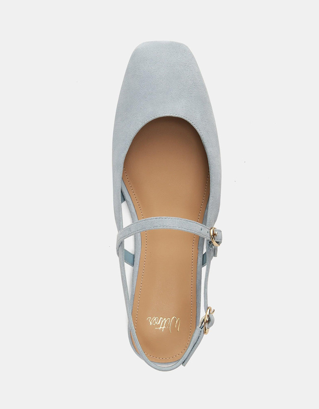 Wittner - Dallas Dress Flats Soft Blue Suede
