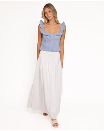 Petal & Pup - Zoey Maxi Skirt - White
