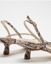 AERE - Leather Slingback Heels