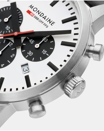 Mondaine - Mondaine Official Swiss Railways Neo Chronograph Watch 41mm