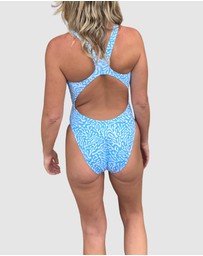 Salty Johnson - Blue Coral Thick Strap One Piece