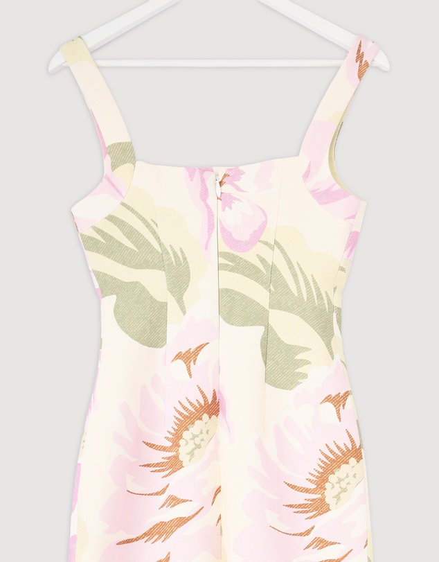 Revibe - Repaired BY JOHNNY. Edens Floral Square Peep Midi Dress - AU 6